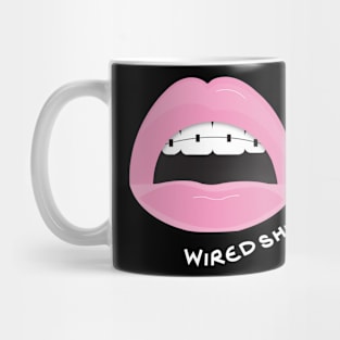 Wired Shut Logo White Font Mug